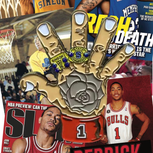 DERRICK ROSE 2X STATE CHAMPION PIN (Ships Monday 1/26)