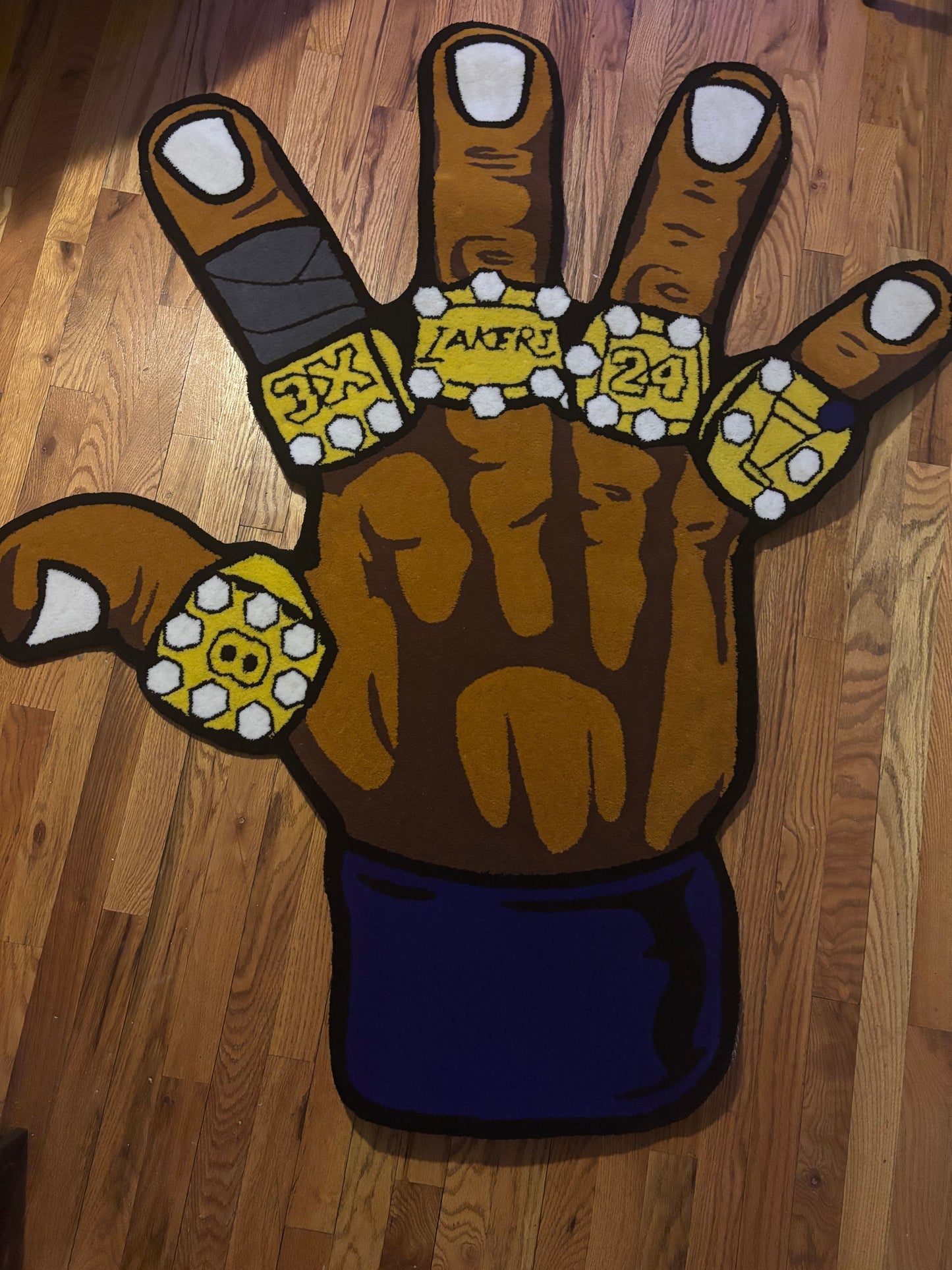 Los Angeles 5 Rings 5 Foot Rug