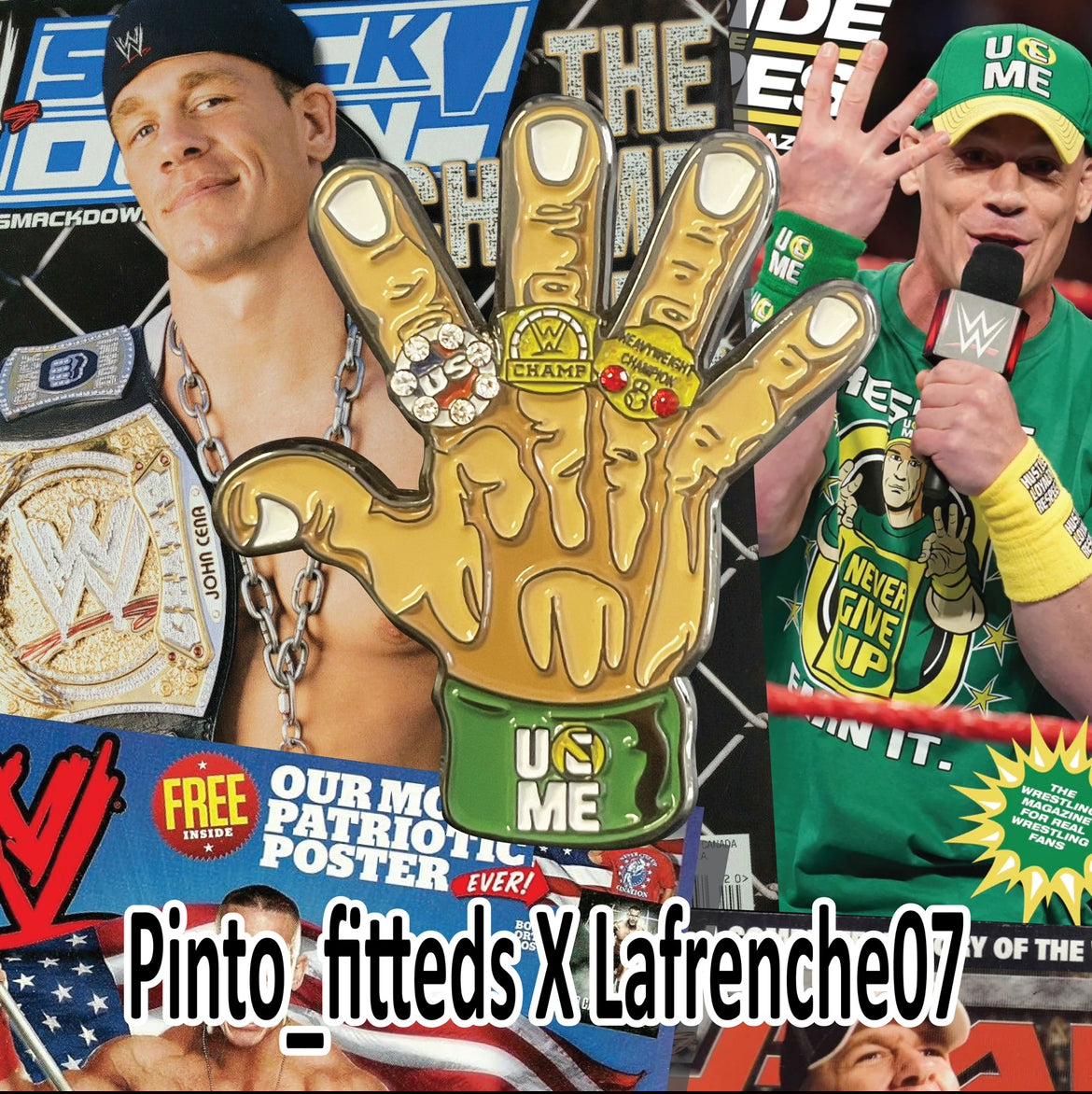 John Cena 3 Belts – Pin To Fitteds